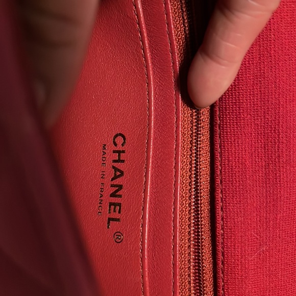 Chanel pink quilted jersey mini flap gold hardware - Picture 7 of 7